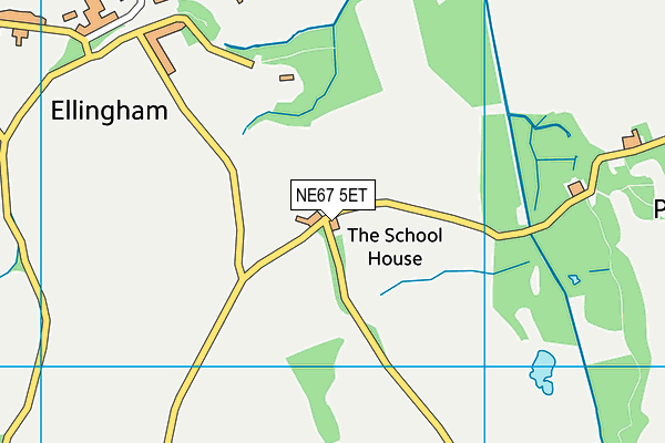 Ellingham C Of E Primary School map (NE67 5ET) - OS VectorMap District (Ordnance Survey)