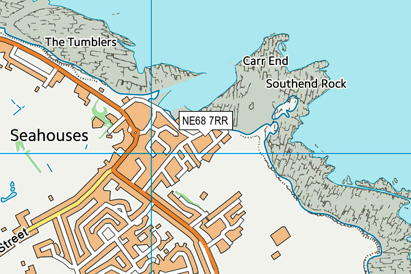 NE68 7RR map - OS VectorMap District (Ordnance Survey)