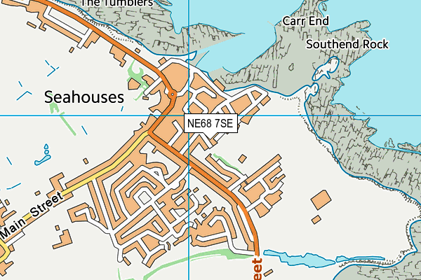NE68 7SE map - OS VectorMap District (Ordnance Survey)