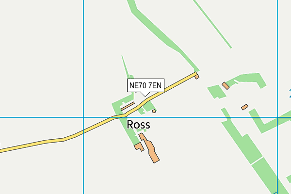 NE70 7EN map - OS VectorMap District (Ordnance Survey)