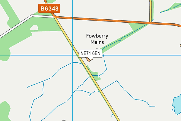 NE71 6EN map - OS VectorMap District (Ordnance Survey)