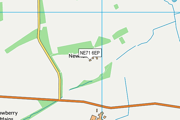 NE71 6EP map - OS VectorMap District (Ordnance Survey)
