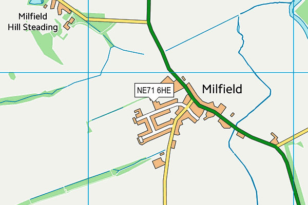 NE71 6HE map - OS VectorMap District (Ordnance Survey)