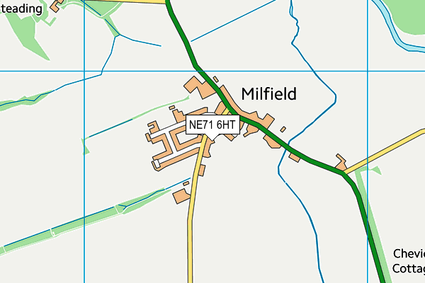 NE71 6HT map - OS VectorMap District (Ordnance Survey)