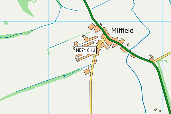 NE71 6HU map - OS VectorMap District (Ordnance Survey)