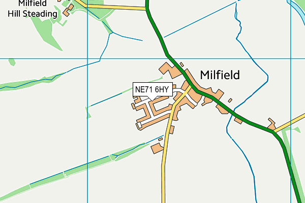 NE71 6HY map - OS VectorMap District (Ordnance Survey)