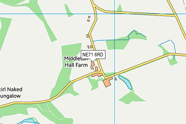 NE71 6RD map - OS VectorMap District (Ordnance Survey)