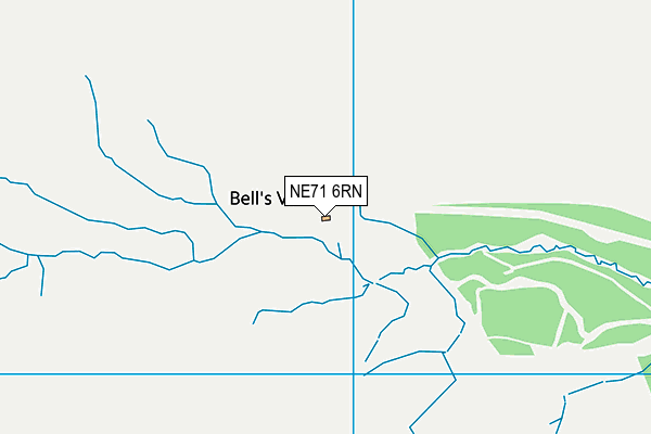 NE71 6RN map - OS VectorMap District (Ordnance Survey)