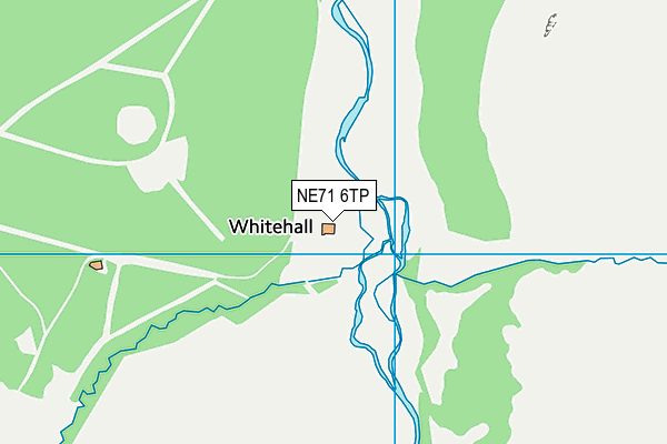 NE71 6TP map - OS VectorMap District (Ordnance Survey)