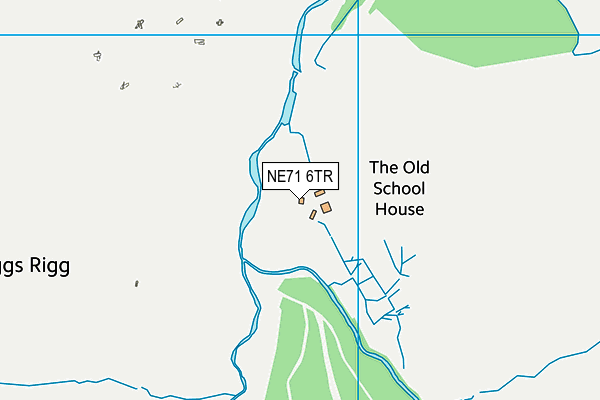 NE71 6TR map - OS VectorMap District (Ordnance Survey)