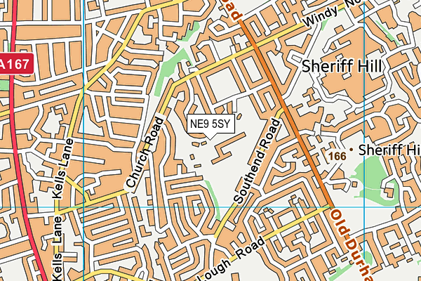 Glynwood Community Primary School map (NE9 5SY) - OS VectorMap District (Ordnance Survey)