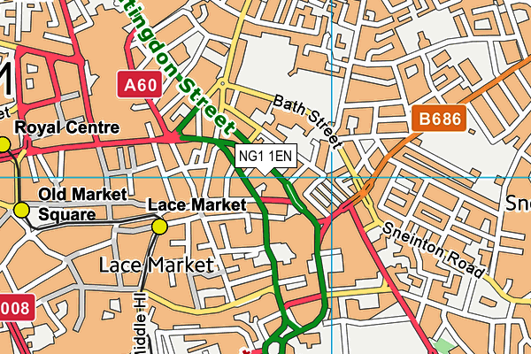 NG1 1EN map - OS VectorMap District (Ordnance Survey)