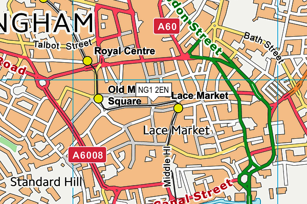 NG1 2EN map - OS VectorMap District (Ordnance Survey)