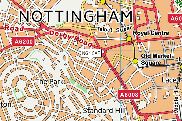 Map of BLUE ACCOUNTING UK LIMITED at district scale