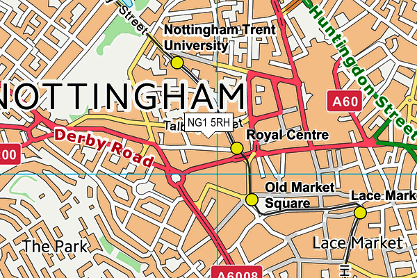 Urban Escape map (NG1 5RH) - OS VectorMap District (Ordnance Survey)