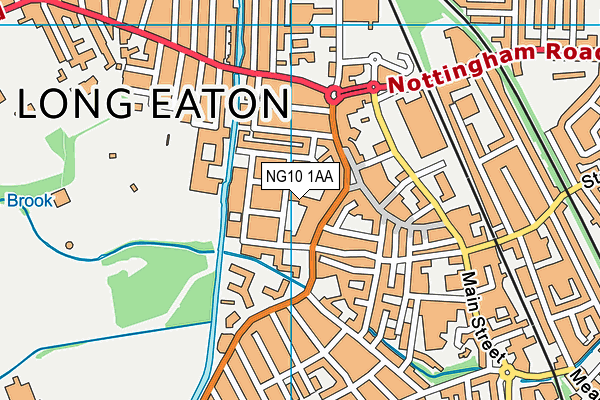 NG10 1AA map - OS VectorMap District (Ordnance Survey)