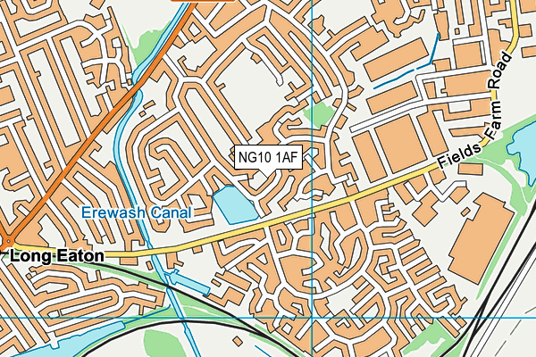 NG10 1AF map - OS VectorMap District (Ordnance Survey)
