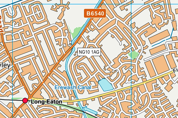 NG10 1AG map - OS VectorMap District (Ordnance Survey)