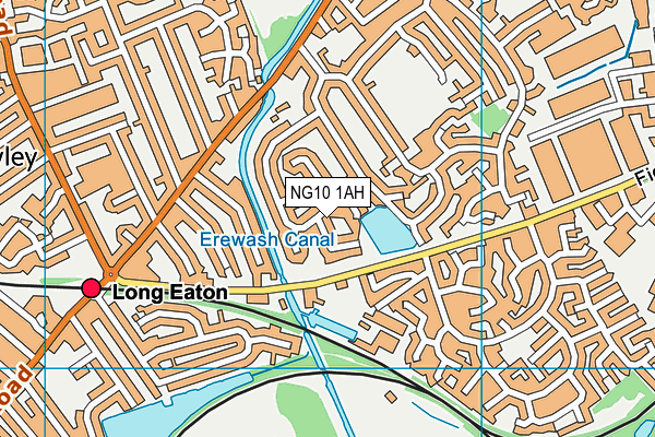 NG10 1AH map - OS VectorMap District (Ordnance Survey)