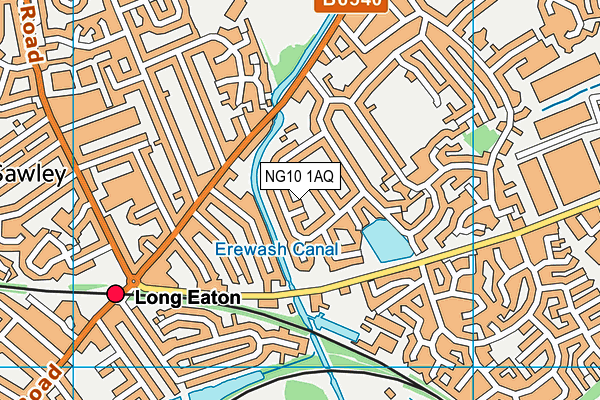 NG10 1AQ map - OS VectorMap District (Ordnance Survey)
