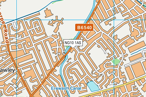 NG10 1AS map - OS VectorMap District (Ordnance Survey)