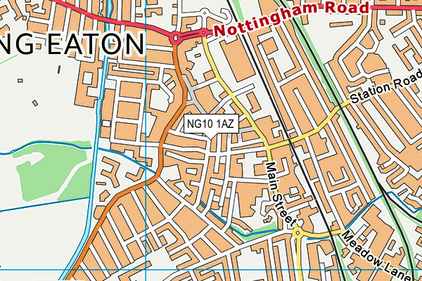 NG10 1AZ map - OS VectorMap District (Ordnance Survey)