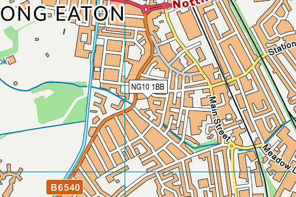 NG10 1BB map - OS VectorMap District (Ordnance Survey)