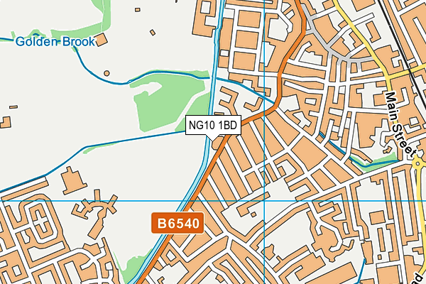 NG10 1BD map - OS VectorMap District (Ordnance Survey)