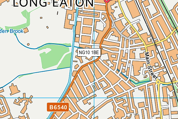 NG10 1BE map - OS VectorMap District (Ordnance Survey)