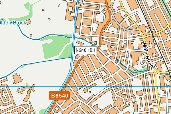 NG10 1BH map - OS VectorMap District (Ordnance Survey)