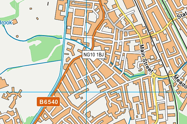 NG10 1BJ map - OS VectorMap District (Ordnance Survey)