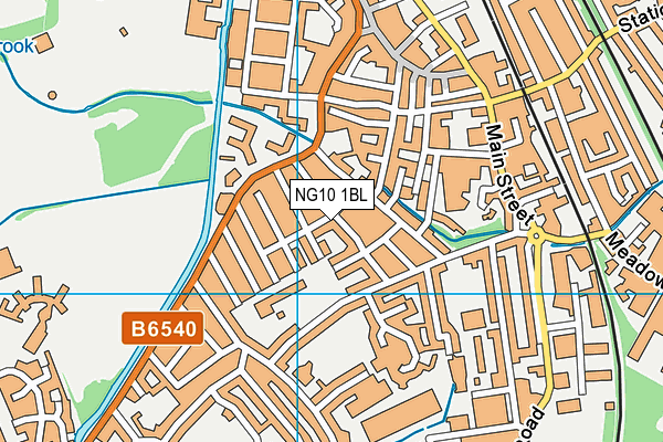 NG10 1BL map - OS VectorMap District (Ordnance Survey)