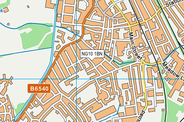NG10 1BN map - OS VectorMap District (Ordnance Survey)