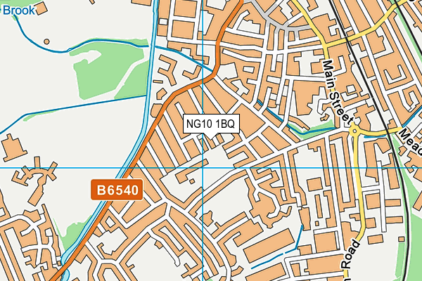 NG10 1BQ map - OS VectorMap District (Ordnance Survey)