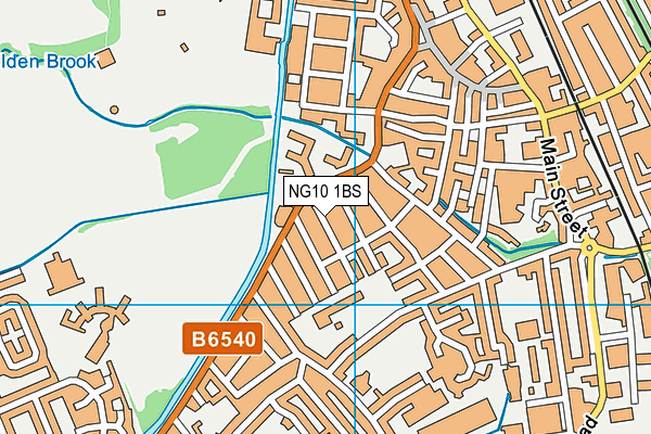 NG10 1BS map - OS VectorMap District (Ordnance Survey)