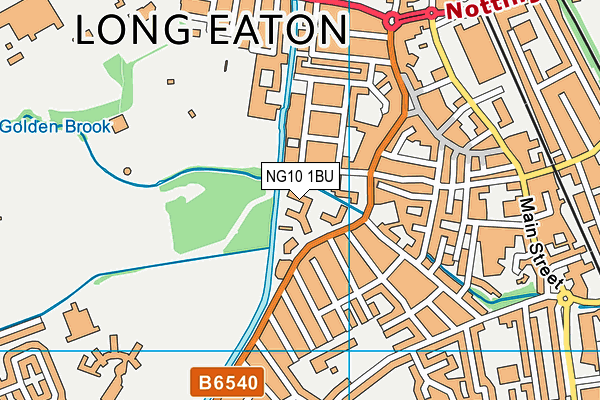 NG10 1BU map - OS VectorMap District (Ordnance Survey)