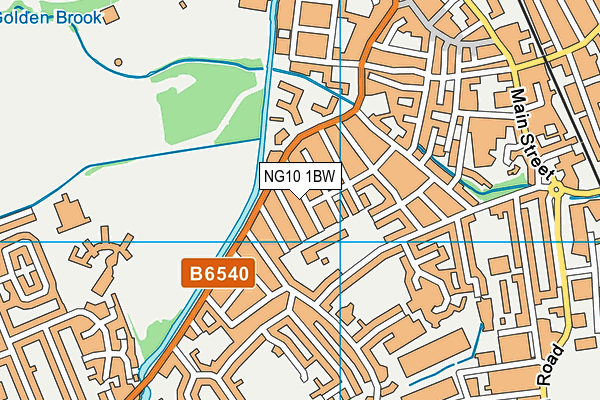 NG10 1BW map - OS VectorMap District (Ordnance Survey)