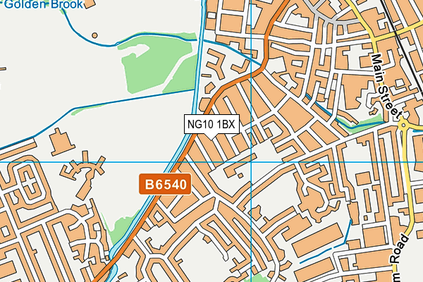 NG10 1BX map - OS VectorMap District (Ordnance Survey)