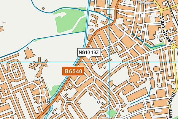 NG10 1BZ map - OS VectorMap District (Ordnance Survey)