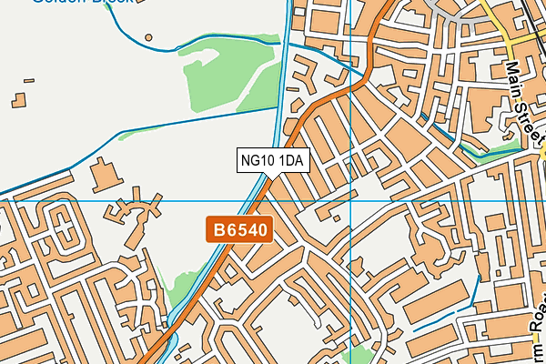 NG10 1DA map - OS VectorMap District (Ordnance Survey)