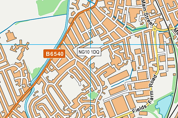 NG10 1DQ map - OS VectorMap District (Ordnance Survey)