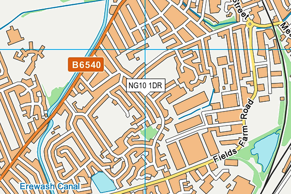 NG10 1DR map - OS VectorMap District (Ordnance Survey)