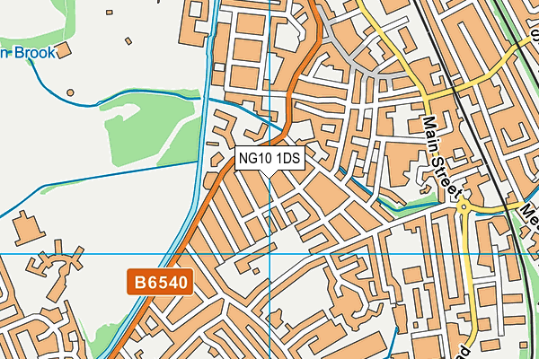 NG10 1DS map - OS VectorMap District (Ordnance Survey)