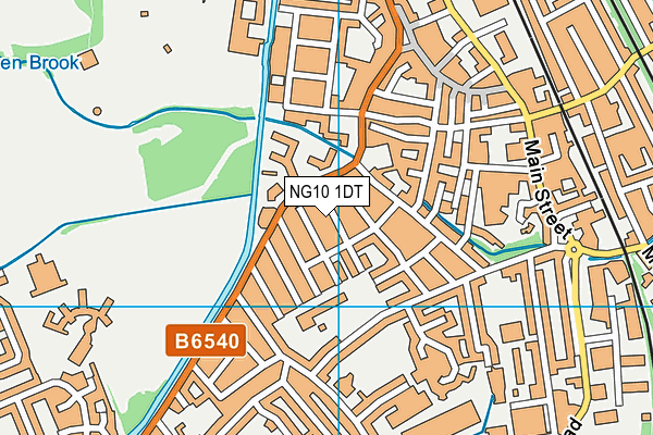 NG10 1DT map - OS VectorMap District (Ordnance Survey)