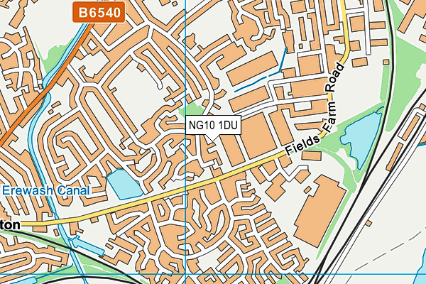 NG10 1DU map - OS VectorMap District (Ordnance Survey)