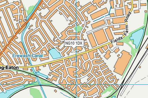 NG10 1DX map - OS VectorMap District (Ordnance Survey)