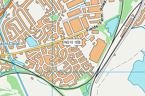 NG10 1EB map - OS VectorMap District (Ordnance Survey)