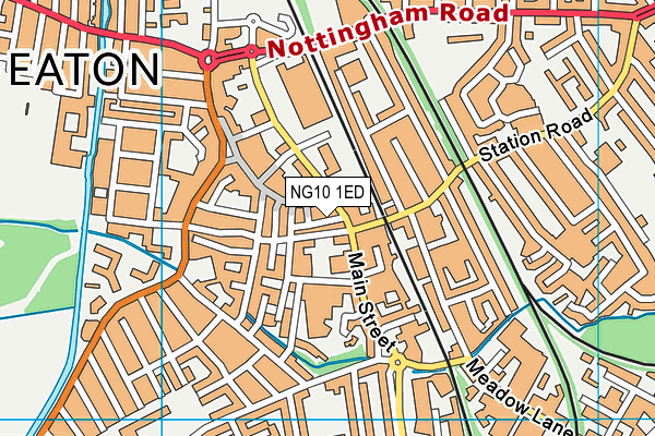 NG10 1ED map - OS VectorMap District (Ordnance Survey)