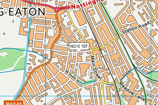 NG10 1EF map - OS VectorMap District (Ordnance Survey)