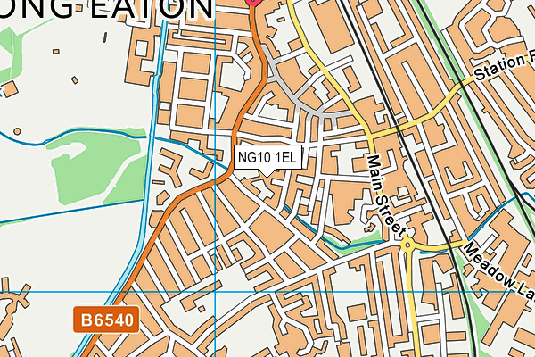 NG10 1EL map - OS VectorMap District (Ordnance Survey)